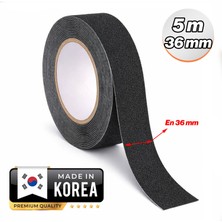 Badem10 Yer Merdiven Kaydırmaz Bant 36 mm x 5 Metre 1. Sınıf Kore Üretimi Güçlü Yapışkanlı Kaydırmaz Bant