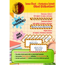 Ceres Studio Galatasaray Taraftar Etiketi Okul Etiketi Defter Etiketi Kalem Etiketi Kişiye Özel Suya Dayanıklı