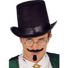 Ett Yetişkinler Için Siyah Renk Ringmaster Sihirbaz Şapkası Silindir Şapka Dinç Store - 004982