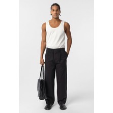 Vamos Baggy Fit Gabardin Pantolon Siyah