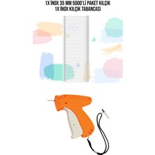 Viva Inox Kılçık Tabancası Seti 1 Adet Kılçık Tabancası 5000'LI 35 mm Kılçık Paketi