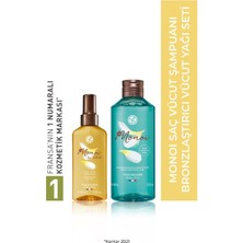 Yves Rocher Monoi Saç & Vücut Şampuanı ve Yağı Seti – Ferahlatıcı, Nemlendirici ve Bronzlaştırıcı