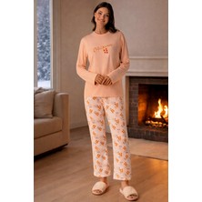 Remsa Kadın Termal Uzun Kol Pijama Takımı 4759 SOMON01