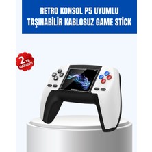 Marsilyan 520 Oyunlu Taşınabilir Retro Oyun Konsolu | P5 Gamepad Ieg