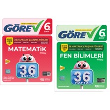 Nitelik Yayınları 6.sınıf Görev Matematik - Fen Bilimleri 36 Haftalık Çalışma Föyleri