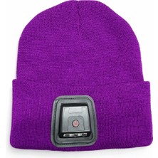 LED Işıklı Unisex Bere (Şarj Edilebilir)