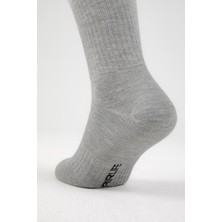 Airlife Sportswear Erkek Tenis Boy Çorap 3'lü Set Gri