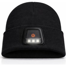 LED Işıklı Unisex Bere (Şarj Edilebilir)