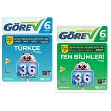 Nitelik Yayınları 6.sınıf Görev Türkçe - Fen Bilimleri 36 Haftalık Çalışma Föyleri