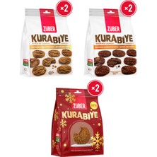 Züber Kurabiye Karma Deneme Paketi 80G x 6 Adet (Original X2, Kakaolu X2, Zencefilli X2)