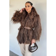 Gülseli Kadın Astarlı Kürklü Mont (S-M-L-Xl Uyumludur) P-00020195