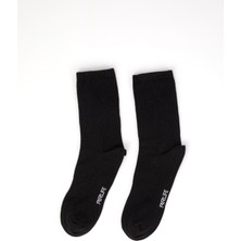 Airlife Sportswear Erkek Tenis Boy Çorap 3'lü Set Siyah