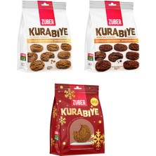 Züber Kurabiye Mini Karma Deneme Paketi 80G x 3 Adet (Original X1, Kakaolu X1, Zencefilli X1)