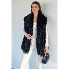 Gülseli Kadın Astarlı Püsküllü Yelek (S-M-L-Xl Uyumludur) P-00020193