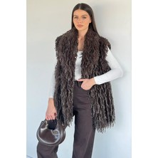 Gülseli Kadın Astarlı Püsküllü Yelek (S-M-L-Xl Uyumludur) P-00020193