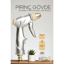 Marsilyan Tamamı Metal Yüksek Basınçlı Ayarlanabilir Bahçe/oto Yıkama Tabancası Nozul