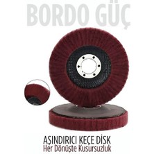 Marsilyan 11 cm Endüstriyel Aşındırıcı Keçe Disk – 22 mm Iç Çaplı Zımpara Fırçası