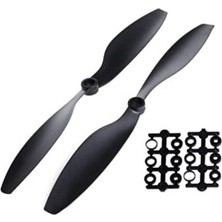 Motorobit 8045 Siyah Drone Pervanesi Seti Cw/Ccw Yüksek Mukavemetli Pervaneler