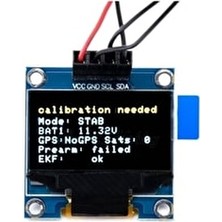 Motorobit Pixhawk Uyumlu Oled Ekran 0.96'' I2c 128x64 Sensör Özellikli Mavi Renk