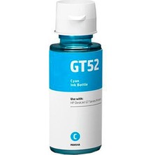 Refill İnk Mürekkep Hp Uyumlu Unıversal GT52XL -70 Ml- (Koli 100) - Mavi