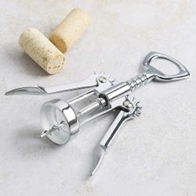 Marsilyan Krom Tirbuşon - 2 Fonksiyonlu Paslanmaz Metal