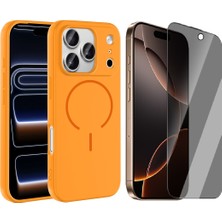 Vendas Apple iPhone 17 Pro Kılıf M-safe Şarj Özellikli Zore Meta Kapak + Hayalet Ekran Koruyucu