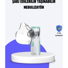 Marsilyan Cep Tipi Şarjlı Nebulizatör Ultrasonik Buhar Makinesi Ieg