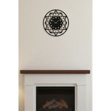 Grandmix Geometrik Dekoratif Metal Duvar Saati Sessiz Mekanizma 45X45 cm