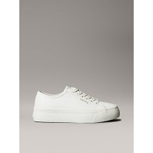 Calvin Klein Kadın Vulc Lace Up Deri Spor Ayakkabı