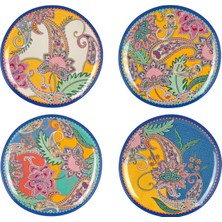 LuckyArt Paiselle Melamin 4lu Tabak Seti 22CM