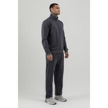 Airlife Sportswear Tam Boy Fermuarlı Erkek Dik Yakalı Eşofman Takımı Titanyum