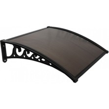 Yapısan Pratik Sundurma Kapı Pencere Üstü 100X100 cm Siyah 6 mm Levhalı