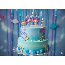 Bkmc Happy Birthday Deniz Kızı Temalı 5 Parça Mum