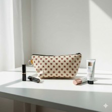 Palto Tasarım Kalp Efekti Tasarımlı Makyaj Çantası - Makyaj Organizatörü Kozmetik Çanta