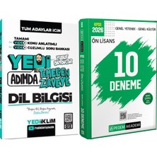 Yediiklim Yayınları Yedi Adımda Dil Bilgisi Video Konu Anlatımlı Video Çözümlü Soru - 2026 Kpss Ön Lisans Çözümlü 10 Deneme