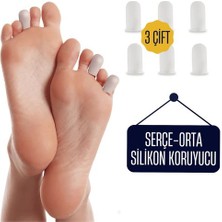 Marsilyan Turk 6 Adet Serçe Parmak Için Silikon Koruyucu