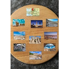 Tasarımistan Izmir Magnet Seti 10 Adet 6x8,5 cm Mıknatıslı Fotoğraf Baskı Kalitesinde