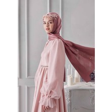 Ges Shop Kadın Gül Kurusu Janjan Abiye Şal