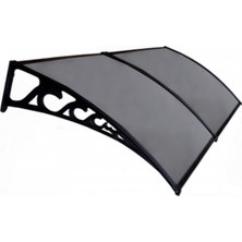 Pratik Sundurma Kapı Pencere Üstü 100X200 cm Antrasit Gri 6 mm Levhalı