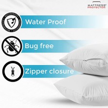 Meşeli Tekstil Sıvı Geçirmez Yastık Alezi Fermuarlı 5 Adet