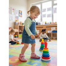 Soylu Yumuşak Pamuklu Kız Çocuk Pandufu Pembe Unicornlu