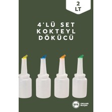 Ray Plastik 4renk 2lt Sos ve Kokteyl Dökücü Şurupluk