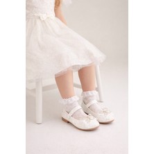 Minibonito Işıltılı   Kum Sim Dokulu Kelebek Figür Detaylı Kız Çocuk Babet