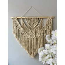 Hediselim Püsküllü El Örgüsü Makrome Dekor ve Duvar Süsü