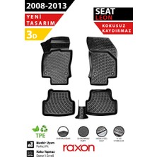 Raxon Seat Leon 2008-2013 3D Havuzlu Paspas – Tam Uyumlu | Su Geçirmez, Kaymaz