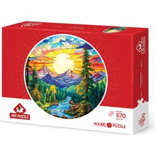 Art Puzzle Camdan Alpler 570 Parça Round Puzzle