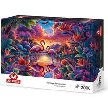 Art Puzzle Flamingo Buluşması 2000 Parça Puzzle