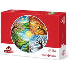 Art Puzzle Dört Mevsim Çarkı 570 Parça Round Puzzle