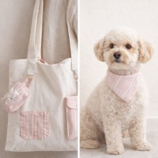 Atölye Zuzu Köpek Gezdirme Aksesuar Seti – Çantalı Bandana, Poşetlik ve Kartlık (Küçük Irk Uyumlu)