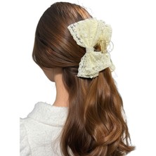 Aslı Kiraz Jewerly Dantel Kumaş Fiyonk Toka